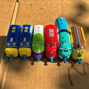 Lot 6 Chuggington Die-Cast Train  Cars & Engines – 2010 Metal Locomotives Set